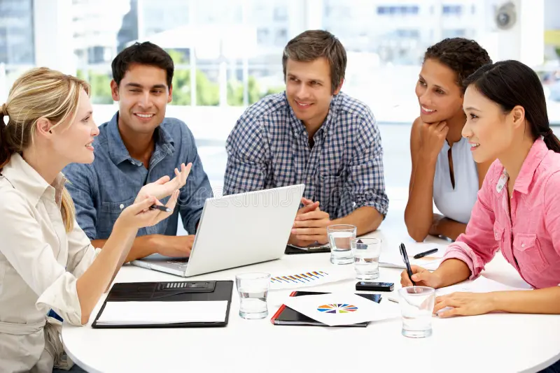mixed group around table business meeting 21283913 mixed group around table business meeting 21283913